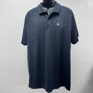 Hurley Polo Black Shirt Athletic Performance Style Golf Casual‎ XXL